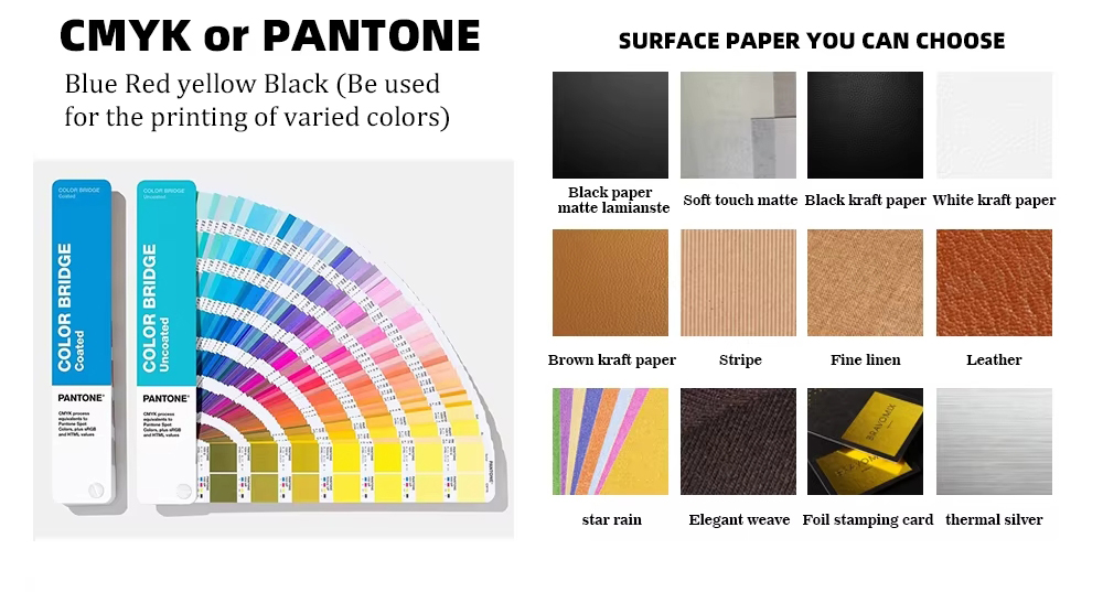 Printing Colors and Surface Papers Options